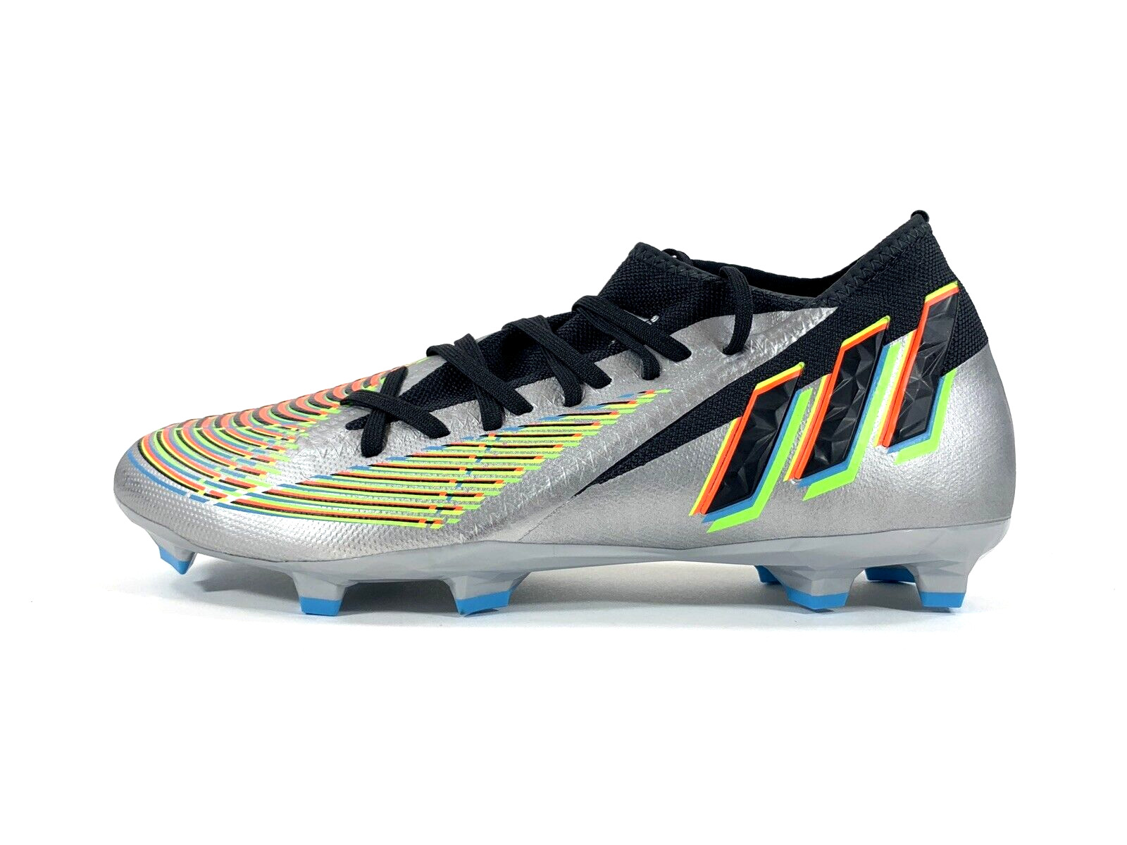 adidas Predator Edge.3 FG Soccer Cleats Silver HR1524 Men's 7 / Women's 8