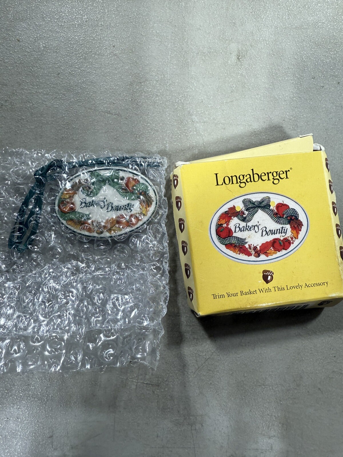 LONGABERGER 1998 BAKERS BOUNTY TIE-ON #33669 New B34