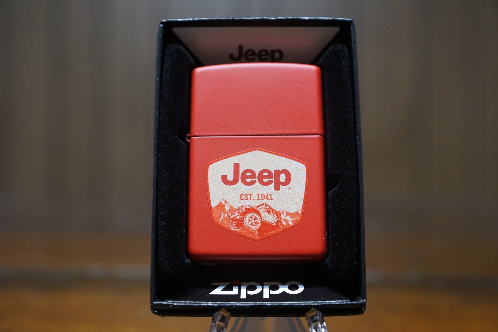 JEEP ESTABLISHED 1941 ZIPPO LIGHTER MINT IN BOX