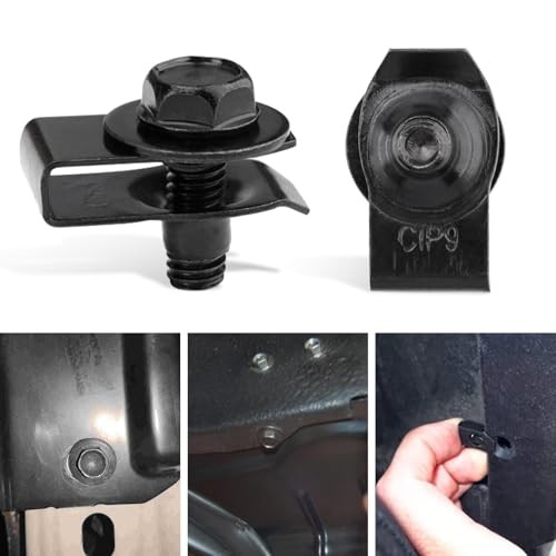 200Pcs Car U-Nuts Clips and Screw Assortment Kit, 11 Different Sizes