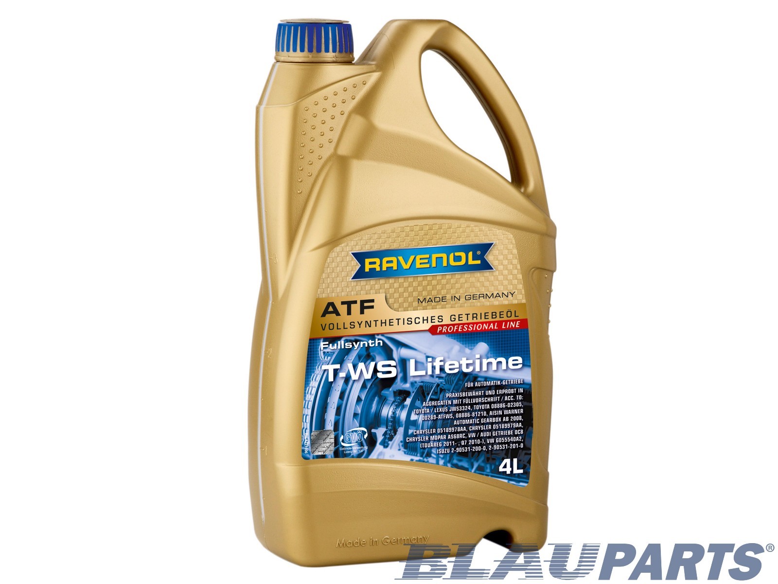 RAVENOL T-WS ATF Transmission Fluid 4L | Toyota 00289-ATFWS Land Rover LR022460