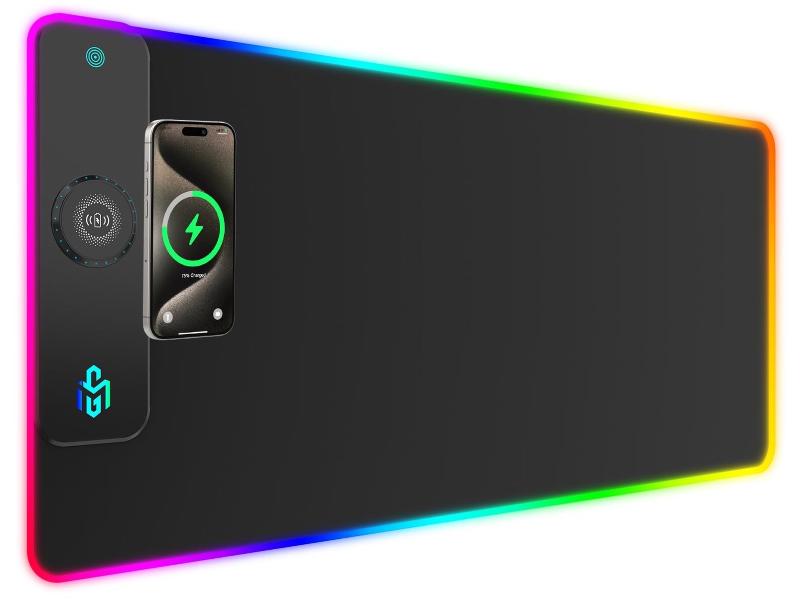 GIM Wireless Charging RGB Gaming Mouse Pad 15W, LED Mouse Mat 900x400x4MM, 10...