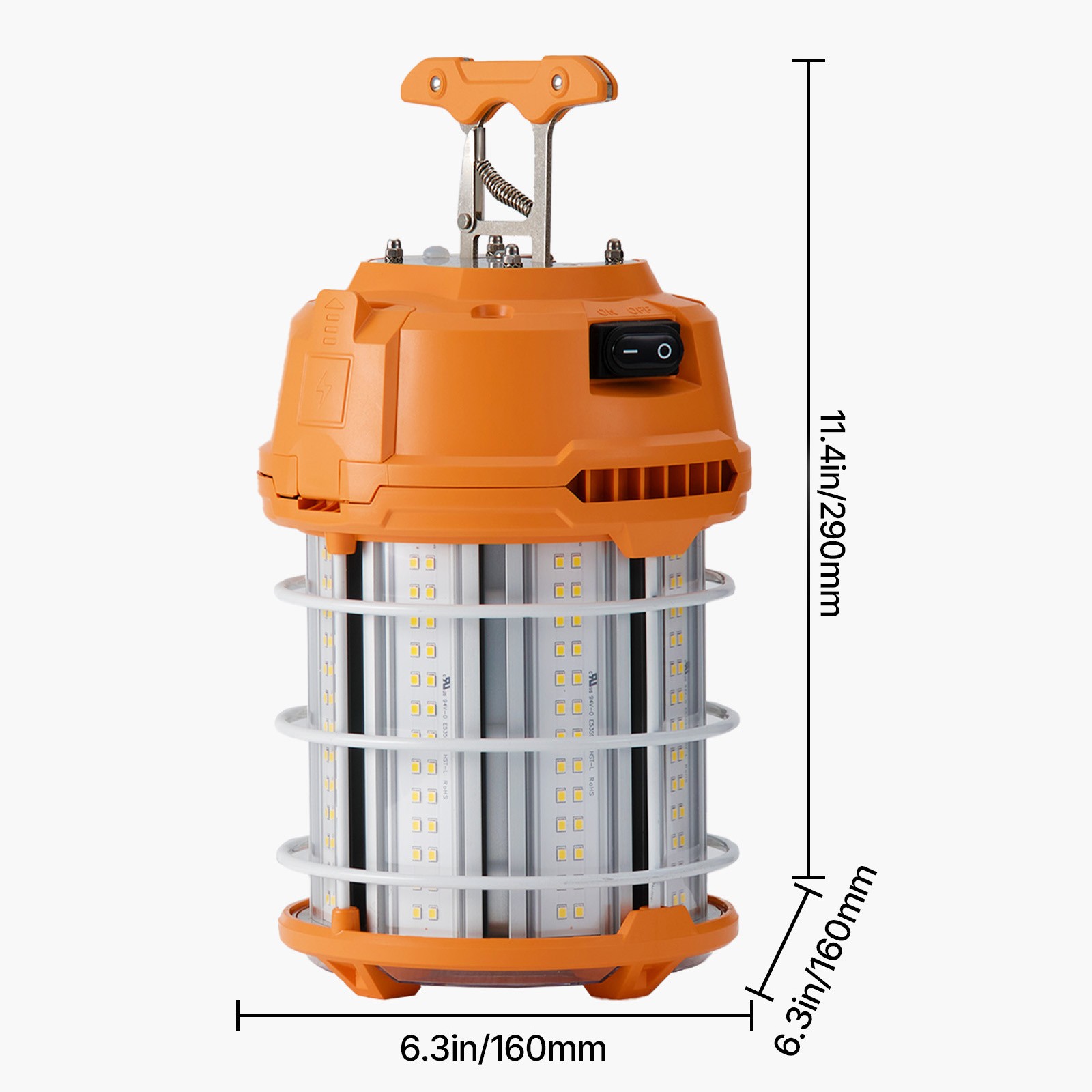 Uimoso LED Temporary Work Light 100W for Construction Sites, 5000K Brightness