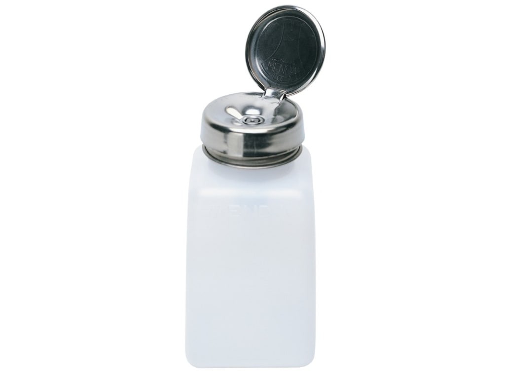 Menda 35309 - Natural square HDPE bottle w/one-touch pump, 6 oz