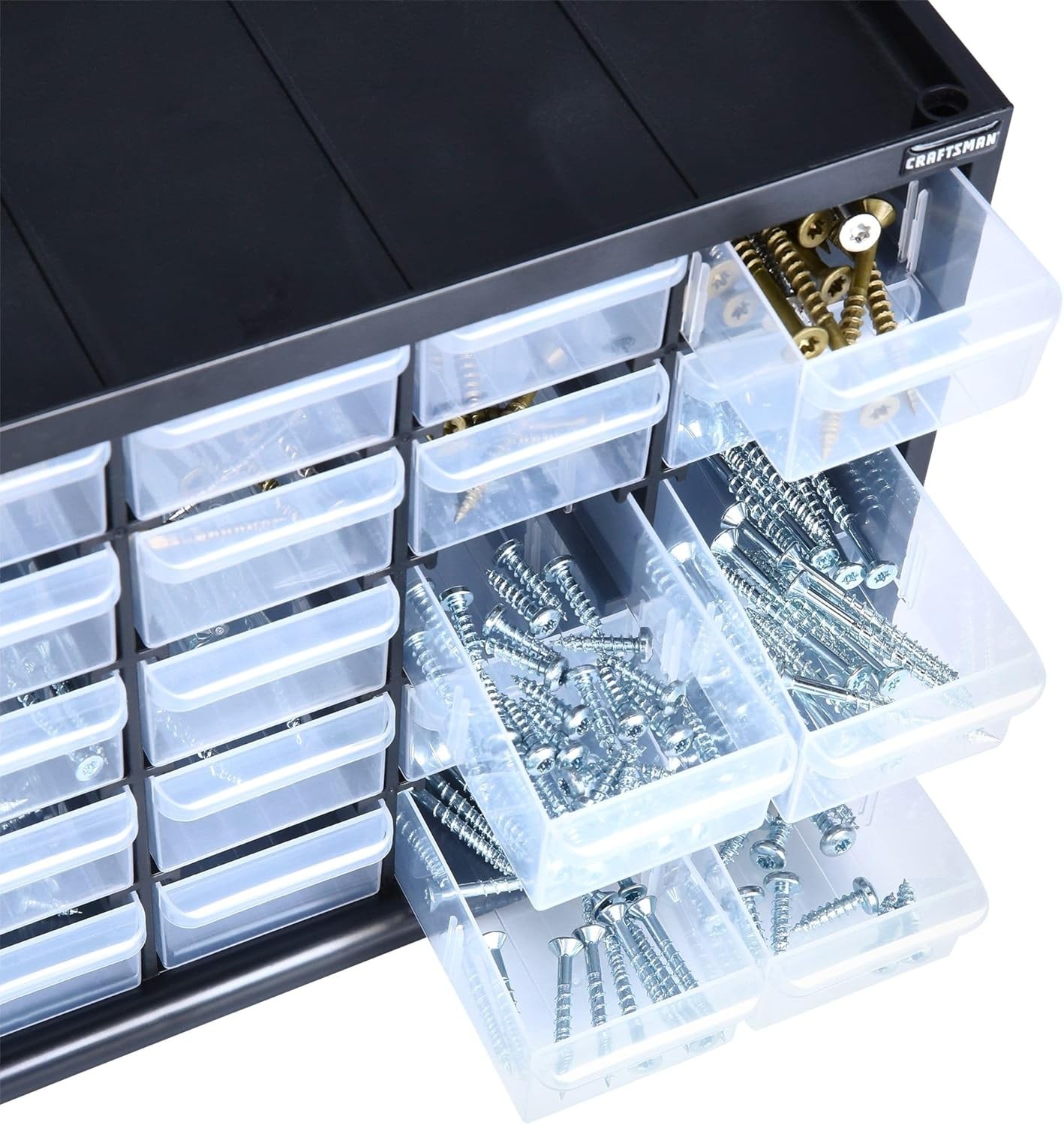 30 Drawer Modular Storage Organizer Stackable Wall Mount Small Parts Cabinet Box