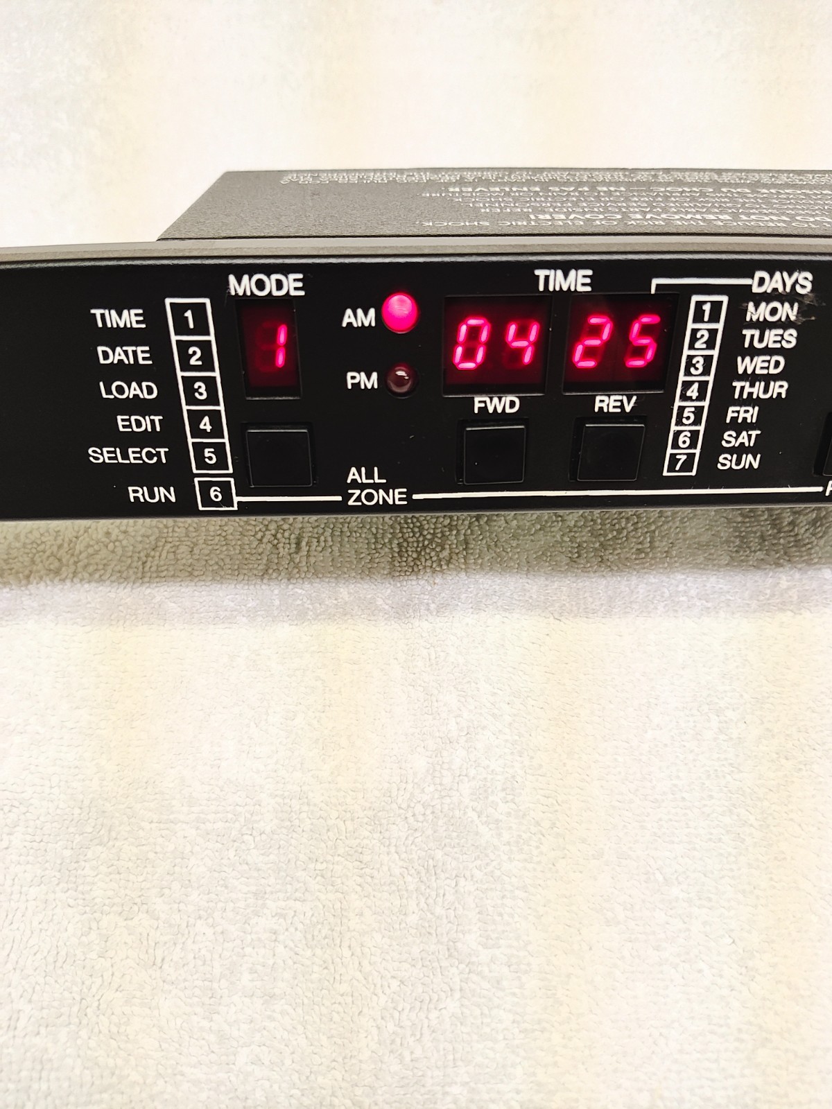 Rauland 2490 Master Clock-Event Programmer Scheduler