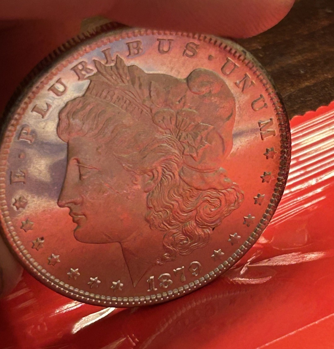 1879 S PL Morgan Dollar UNC Proof Like