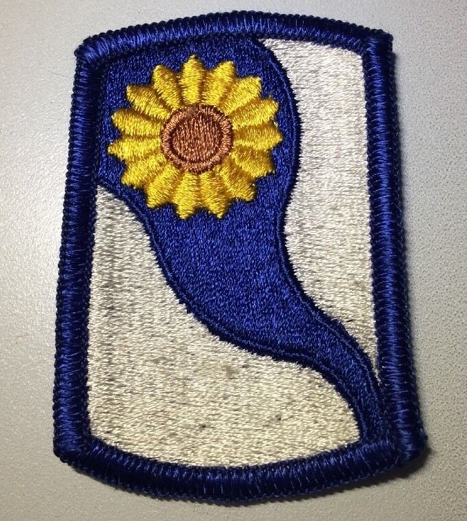 Vietnam Era U.S. 69th Infantry Brigade Color Merrowed Edges Patch