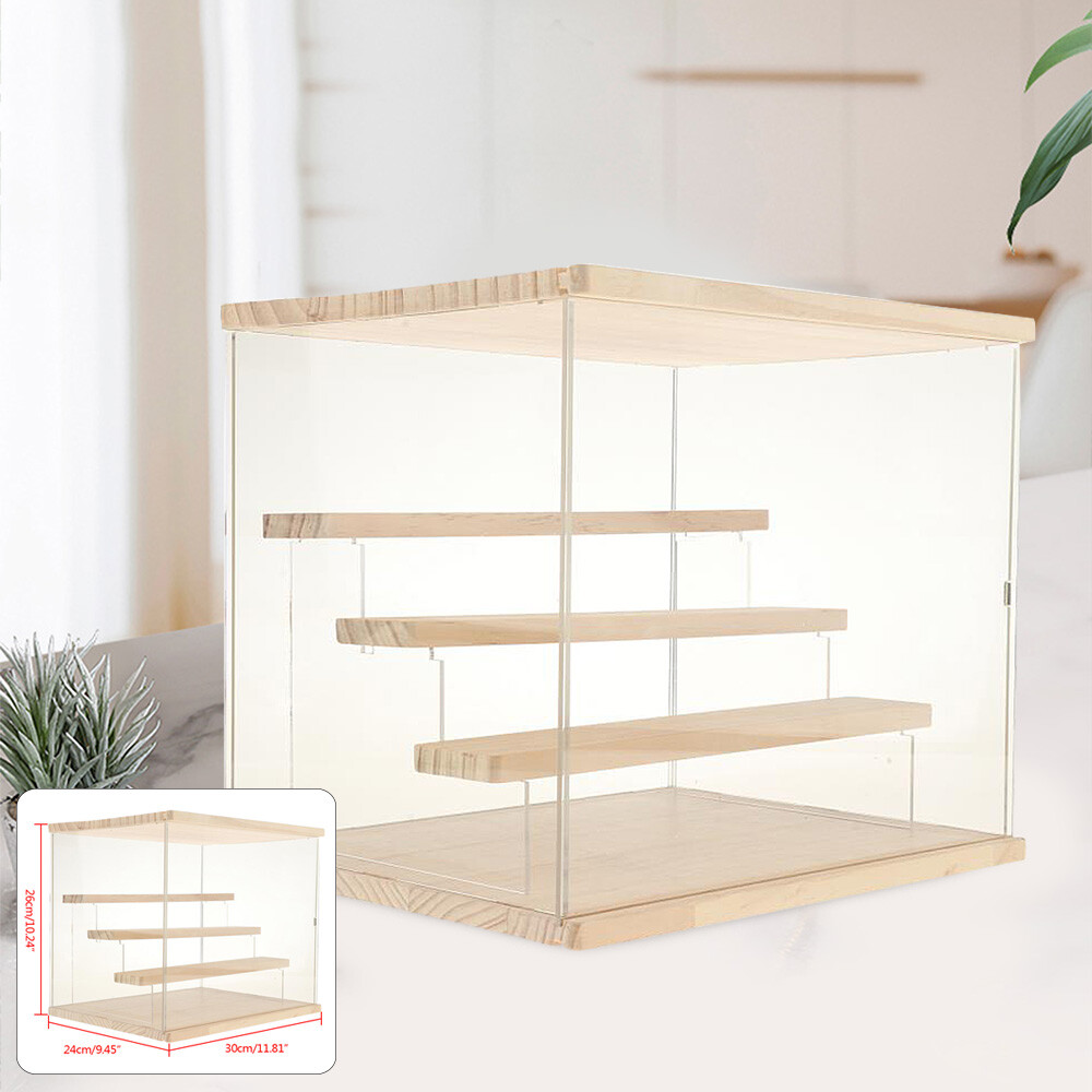 Clear Acrylic Countertop 11.81"x9.45"x10.24" Display ShowCase Box Cabinet