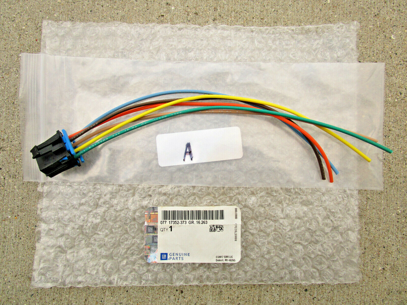 96-99 CHEVY TAHOE AC HEATER CLIMATE FAN SPEED CONTROL CONNECTOR WIRE HARNESS NEW
