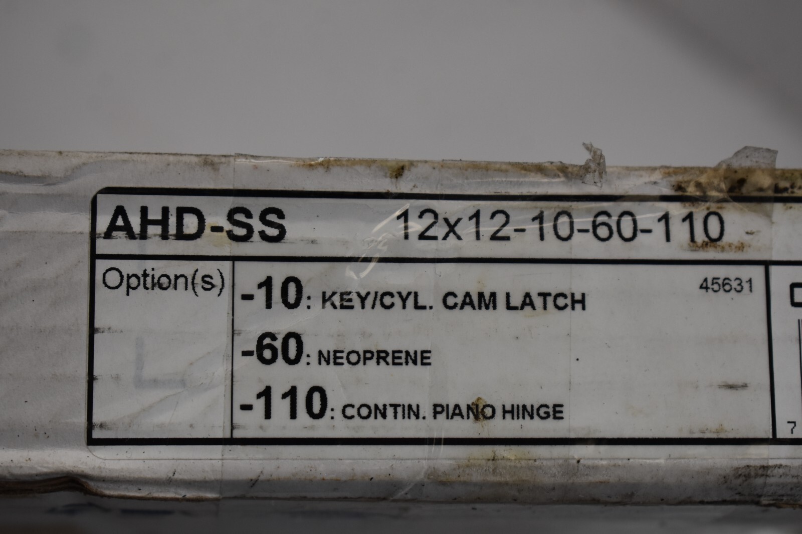 Cendrex AHD Stainless Steel Custom Access Door w/ Hoffman Lock & Key 12 x 12