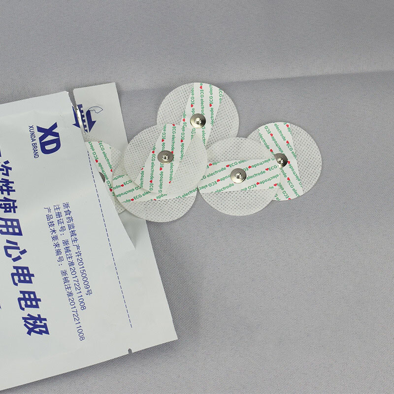 100pcs Hot sale disposable ecg ekg electrodes for ECG EKG mahine,patient monitor