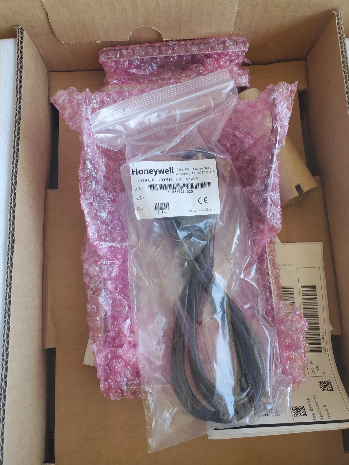 HONEYWELL INTERMEC PM43 BARCODE LABEL PRINTER PM43A11000000201 TT203