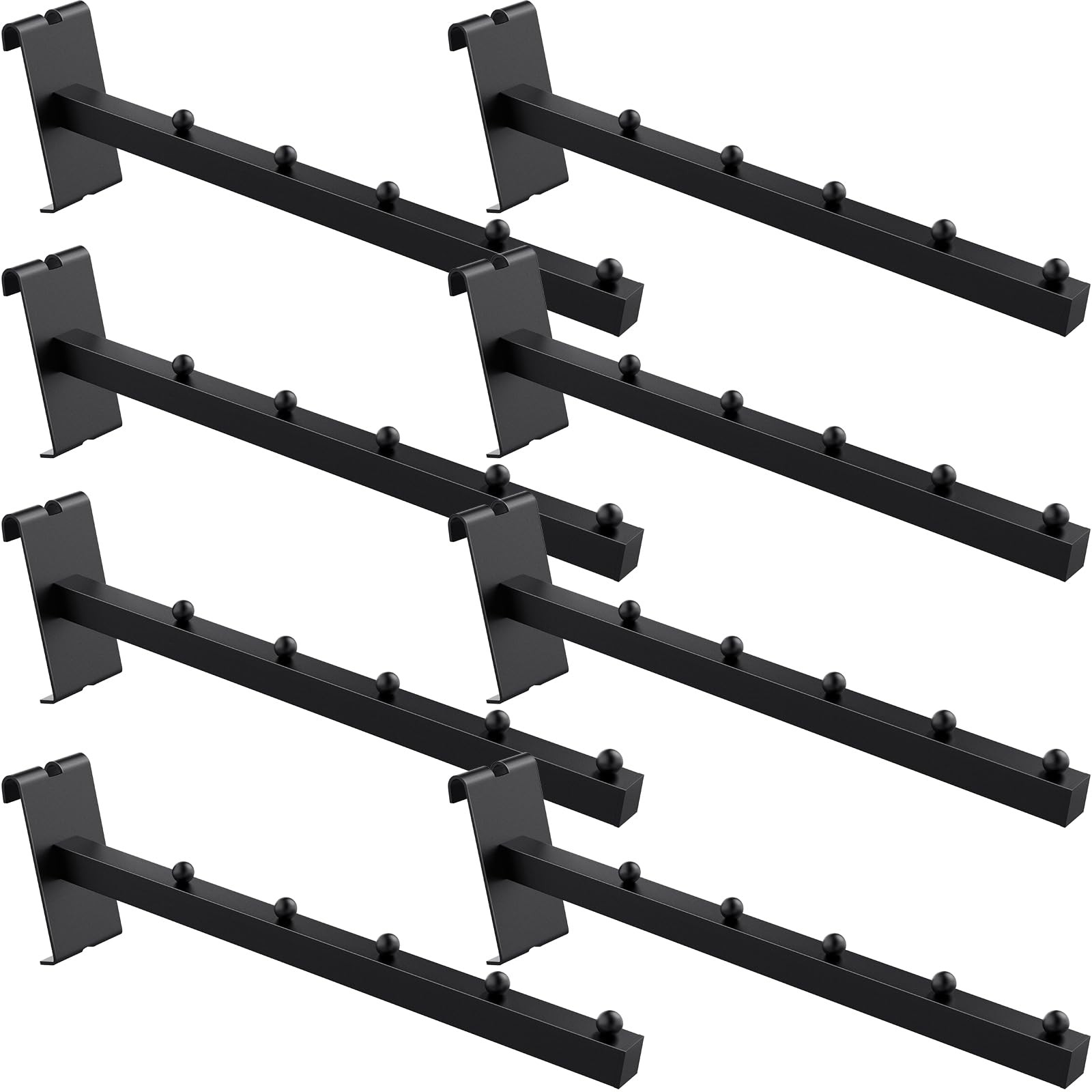 8 Pack Gridwall Waterfall Faceout with 5 Balls 12 Inch Gridwall Clothes Hanger G