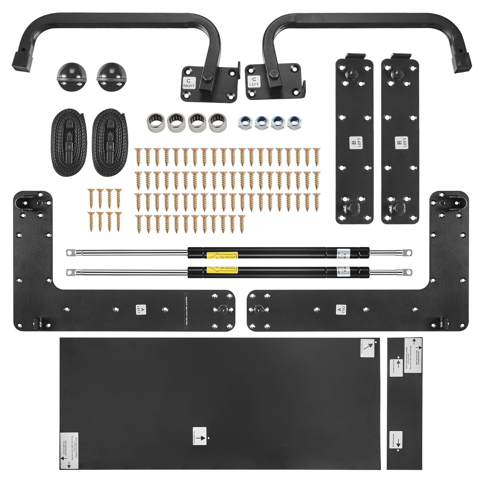 Full Size Murphy Bed Kit - Vertical DIY Wall Bed Hardware for Space Saving