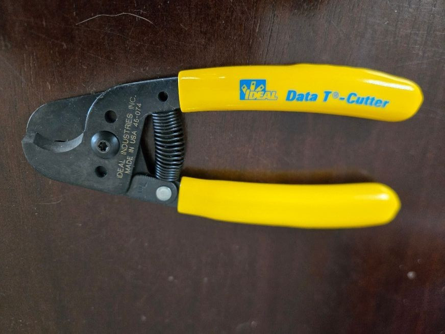 Ideal Model 45-074 Data T Cable Cutter Professional Wire Cutters USA