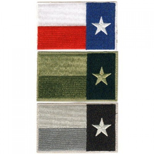 Motorcycle Biker Vest Jacket Patch - 2 Texas Flag & Reverse- 2x3.25" Patch