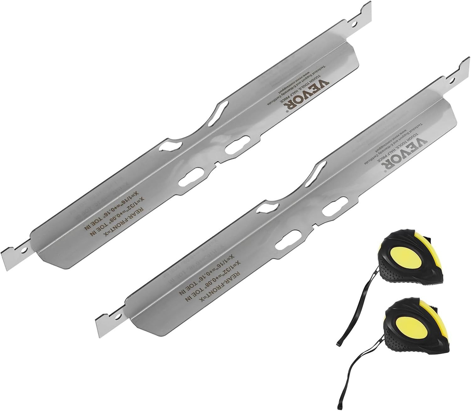2-Pack Toe Alignment Toe Plates, Stainless Steel Plate, Toe Angle Accurate Me...