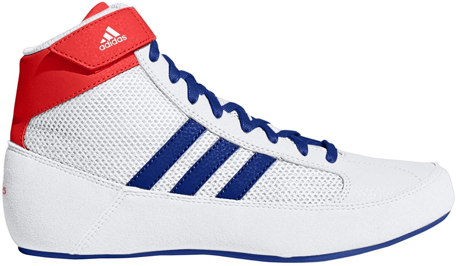 adidas Men's HVC Wrestling Shoes, White/Royal/Red, 10 10, White/Royal/Red