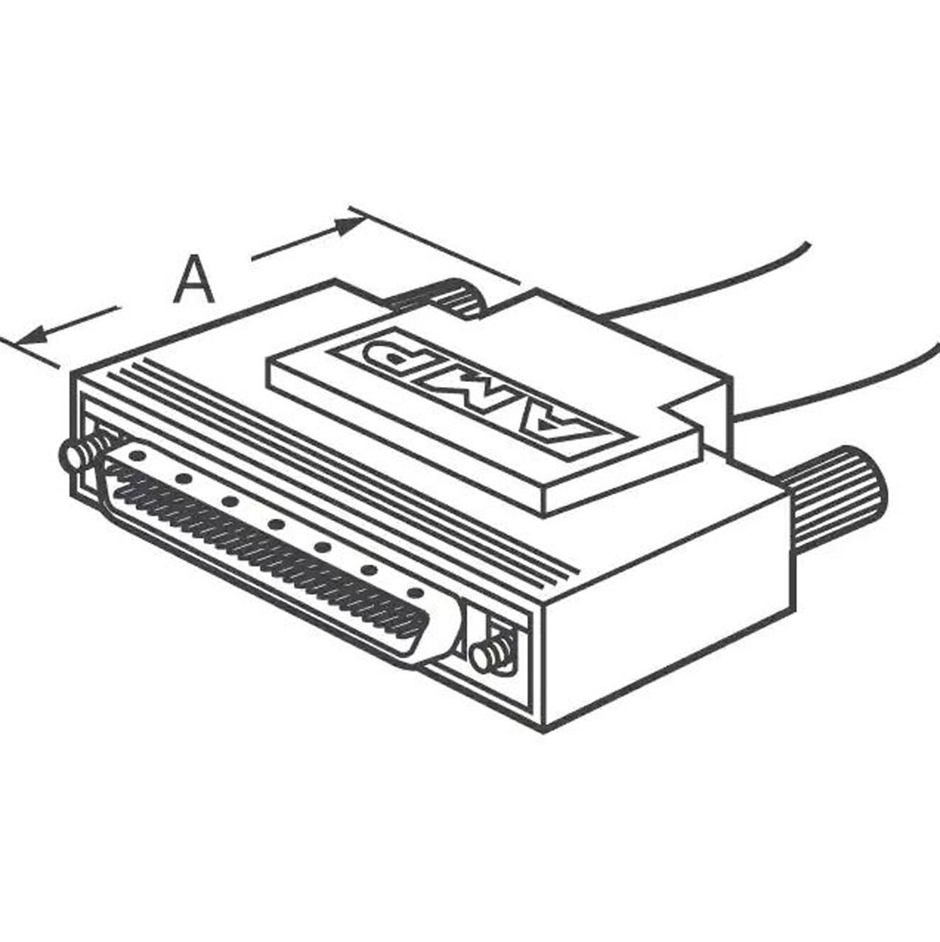 TE Connectivity 68 pos Backshell Kit AMPLIMITE .050 III 750752-1