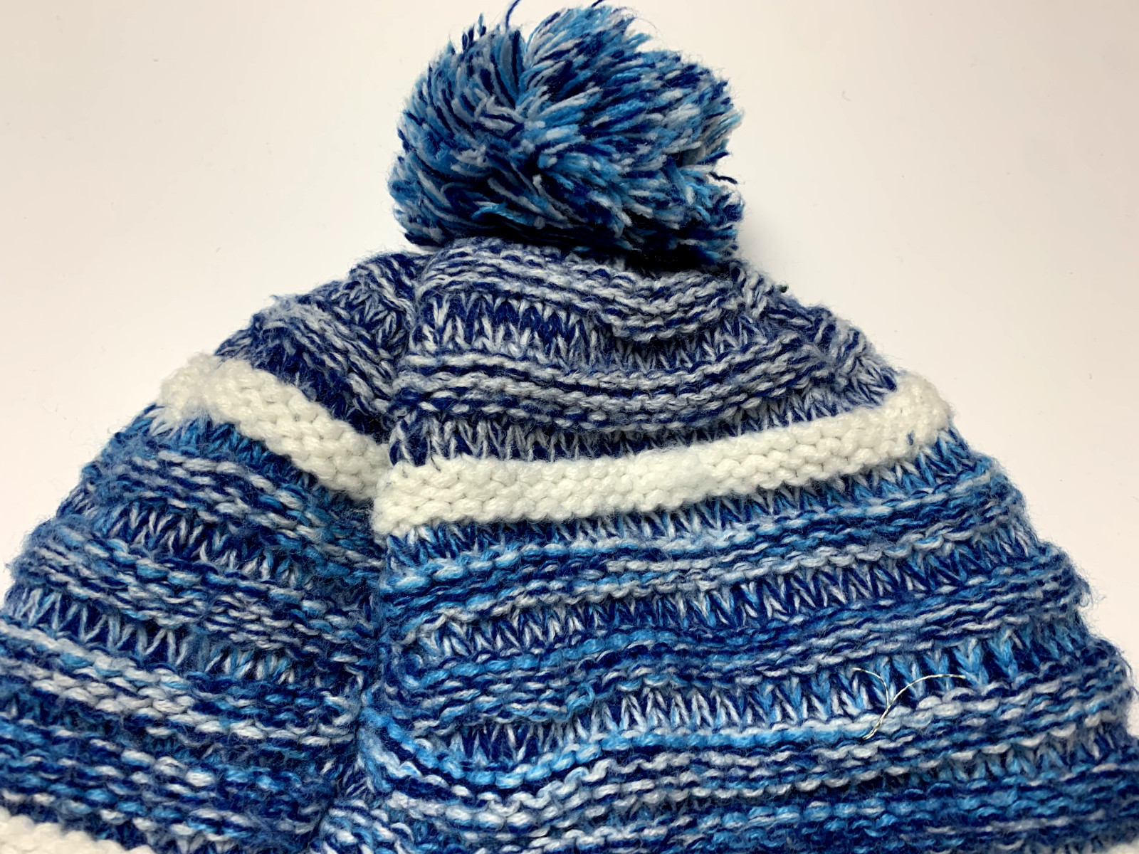 Swisscom Pom Pom Winter Beanie Blue Hat