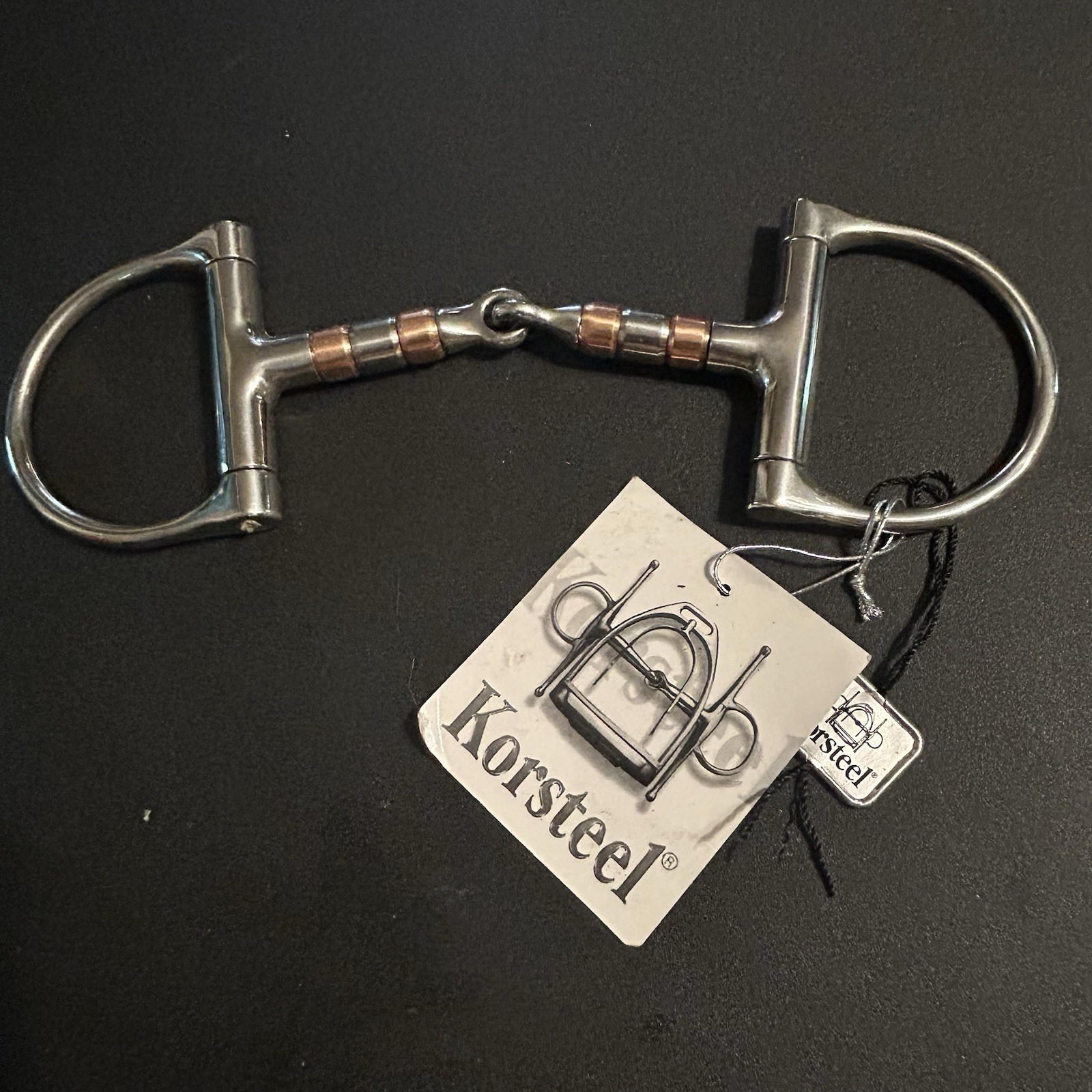 4.75” Korsteel Copper Stainless Steel Roller D Ring Snaffle Pony Horse 4 3/4 Bit