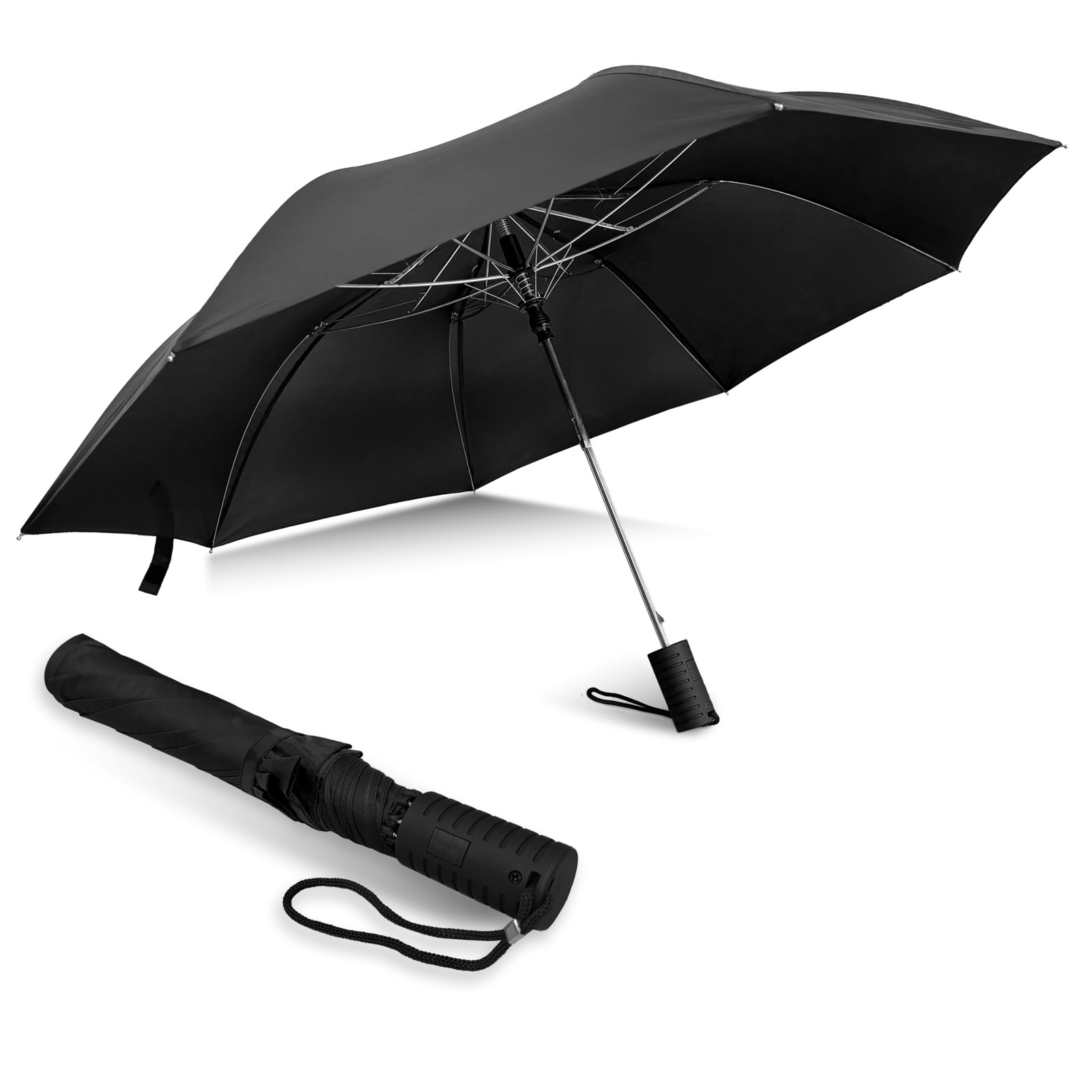 Weather Station Automatic Rain Umbrella, Windproof, Lightweight, and Packable...