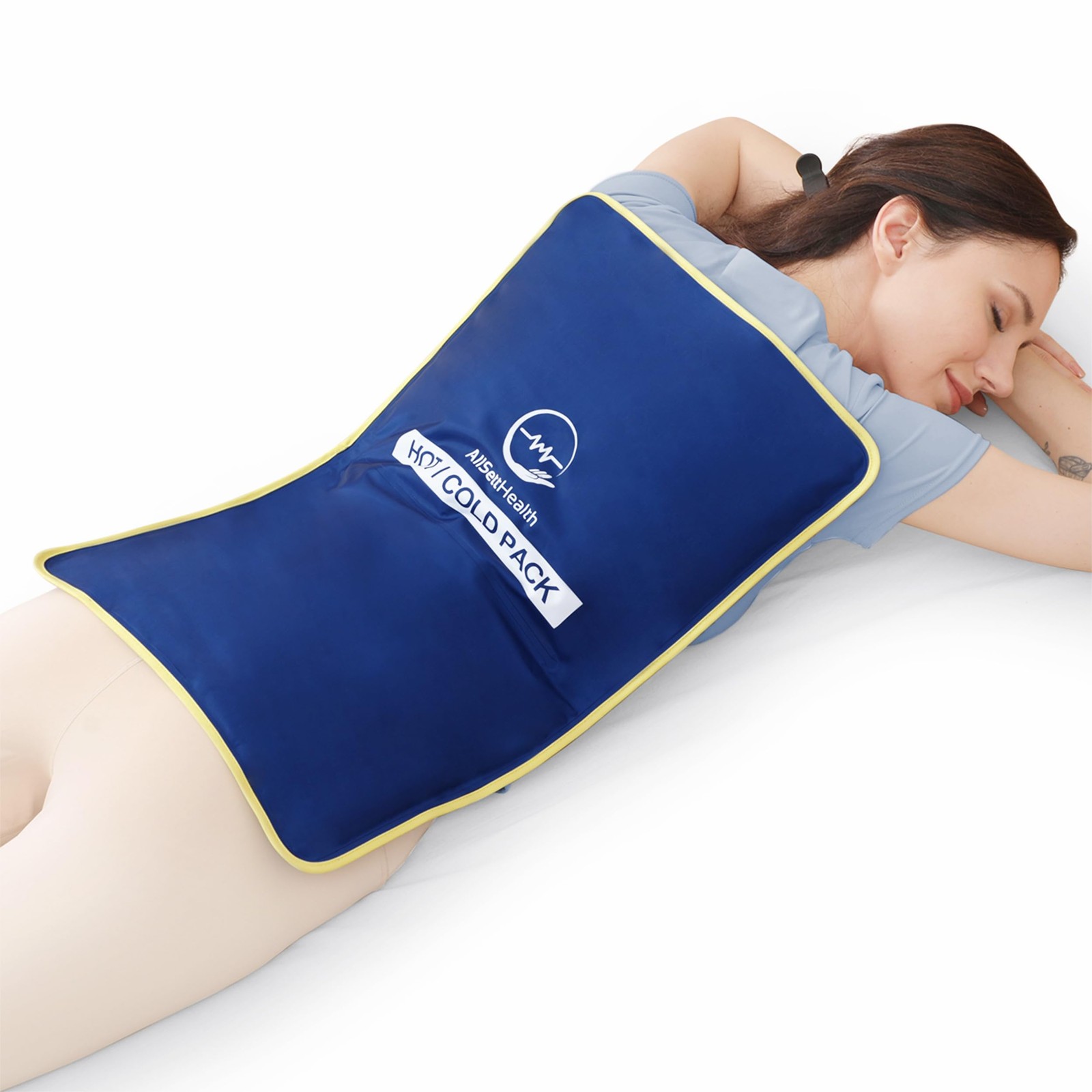 Extra Large Reusable Gel Ice Pack for Injuries 23"x15" | Large Ice Pack for B...