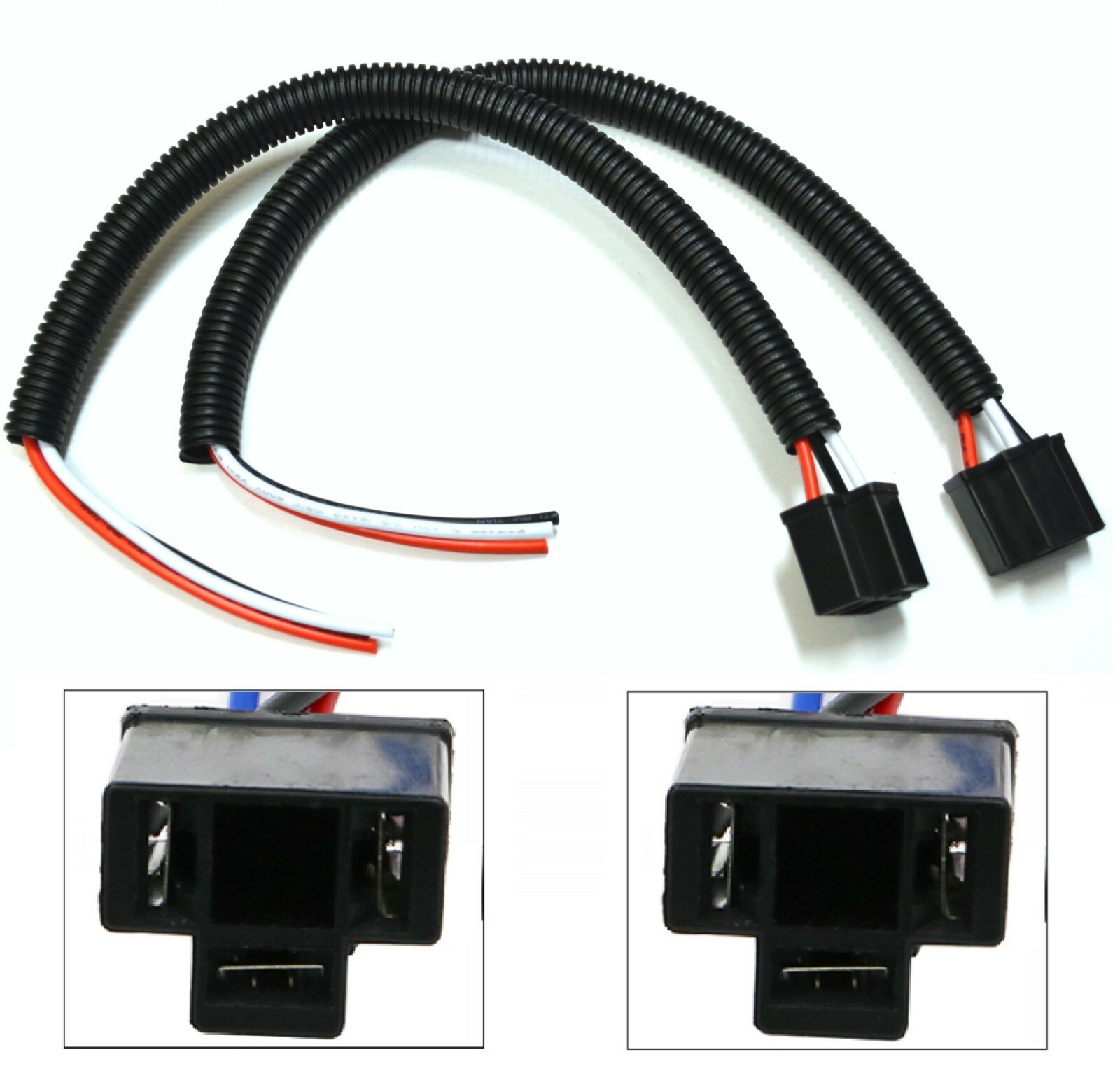 Extension Wire Pigtail Female P S H5054 Two Harness Head Light Bulb Replace Plug