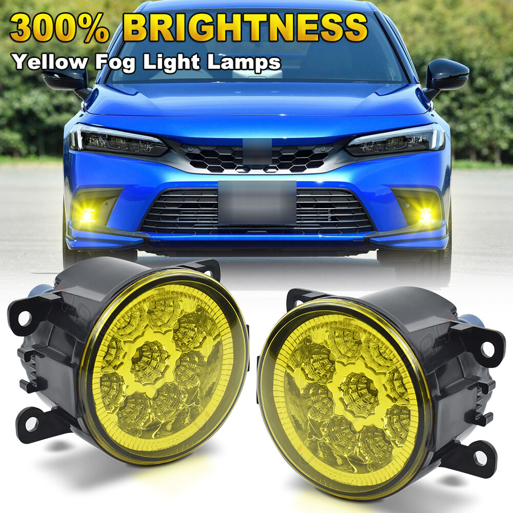 Pair Front Bumper Fog Light Driving Lamp Replaces For Honda Civic 2022 2023