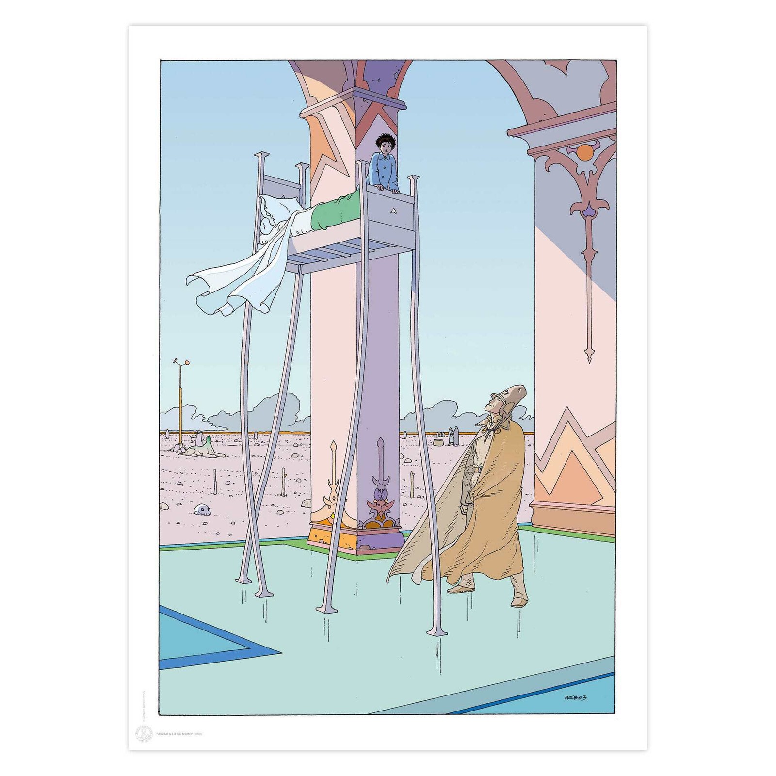 Moebius Poster - Little Nemo et Arzak  New! Imported from France!