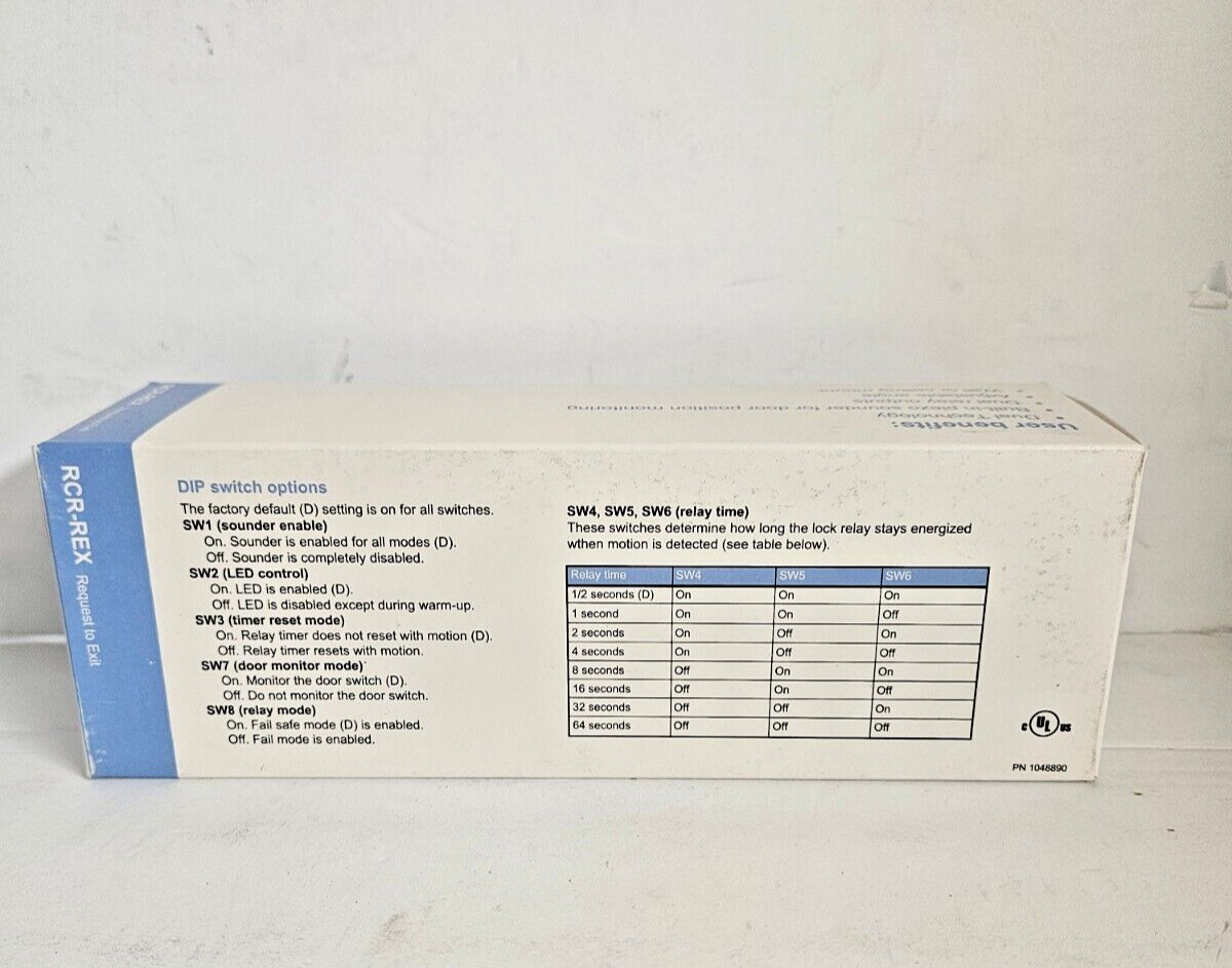UTC Fire & Security RCR-REX-W Request To Exit Door Access Control NEW