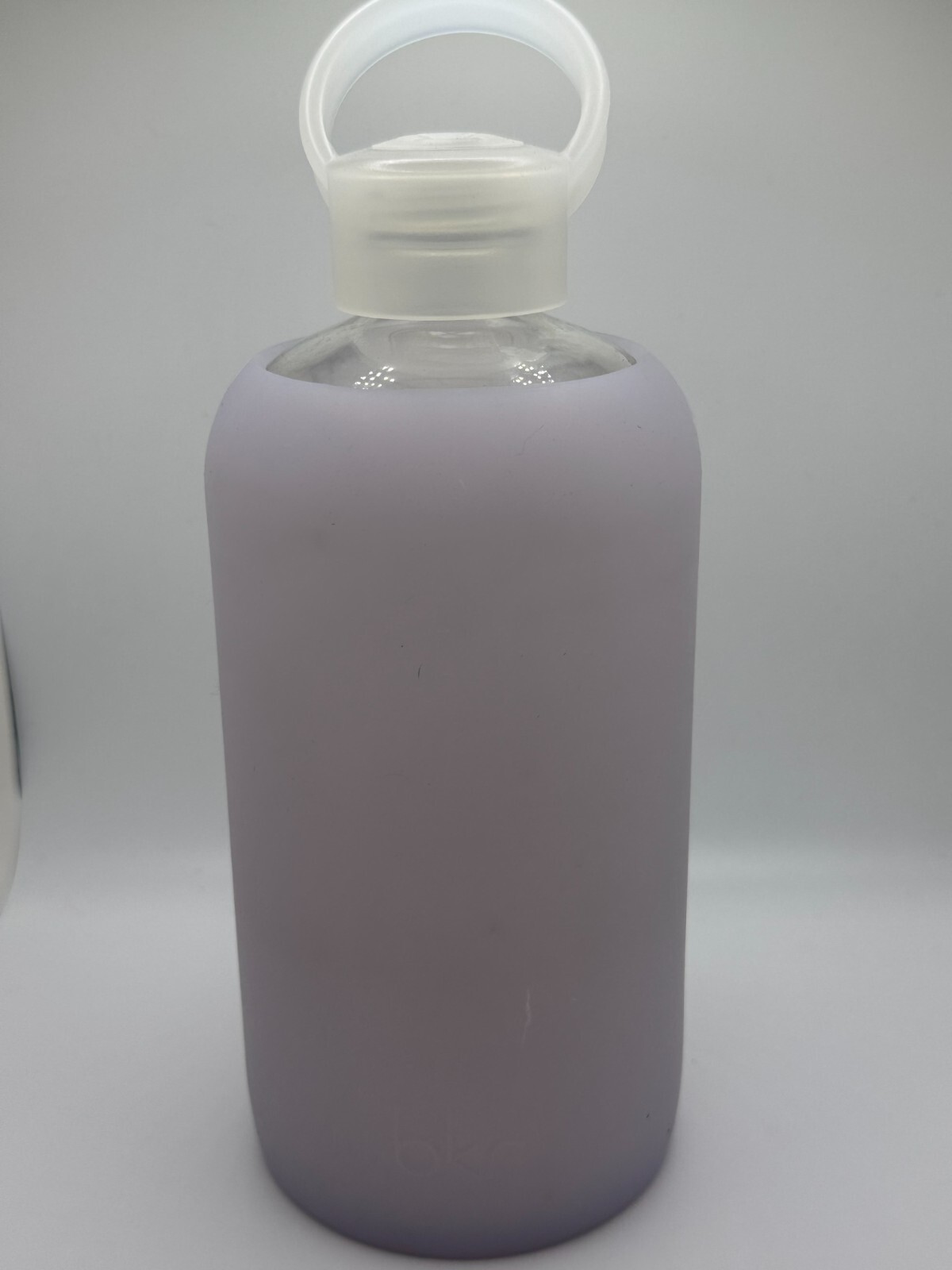 BKR Glass Water Bottle 32oz FOOF Sheer Silicone Sleeve