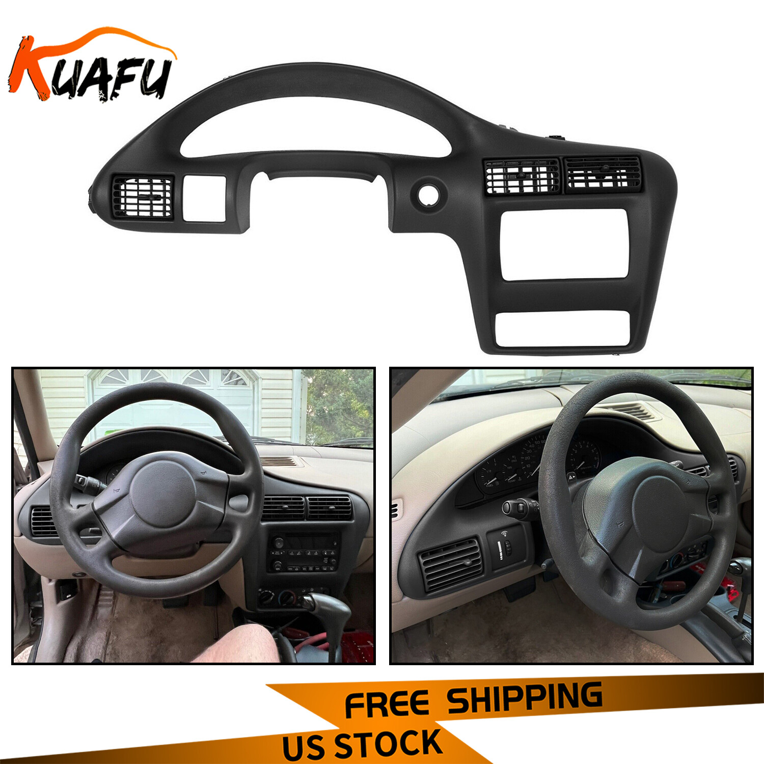 Fits Chevy Cavalier 2000-2005 Dash Panel Dashboard Cover Speedometer Bezel Trim