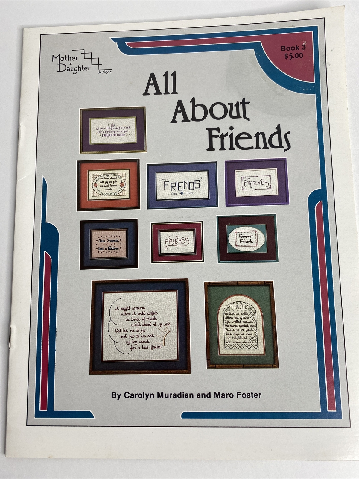 Mother & Daughter All About Friends Cross Stitch Pattern