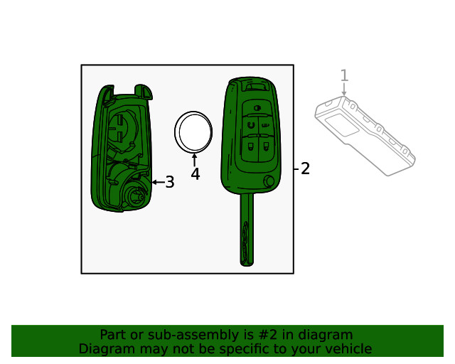 Genuine GM Ignition Key 13579221