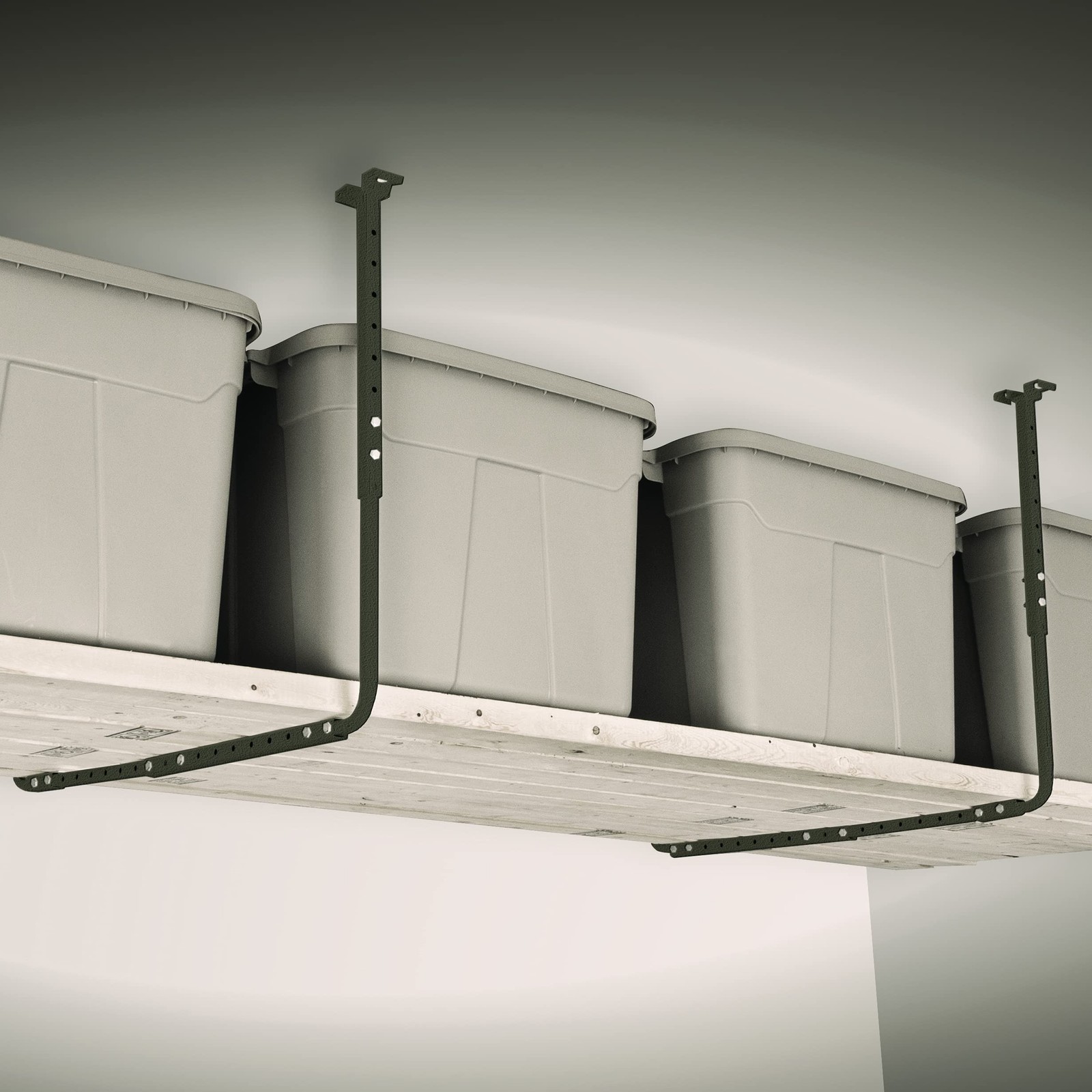 Adjustable Garage Ceiling Mount Storage Rack Kit, Ceiling Shelving Mounts, 34...