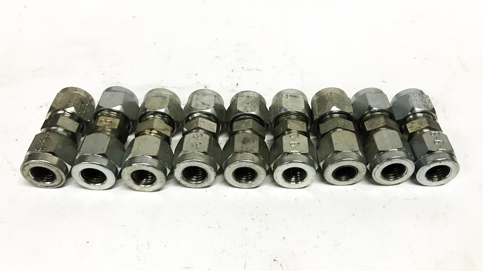 Lenz 3/8 inch Straight Compression Fitting [Lot of 9] NOS