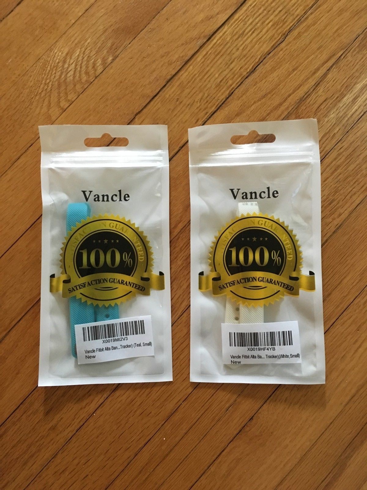 NEW Vancle Fitbit Alta Band ONLY Step Tracker Teal White Size Small Set 2