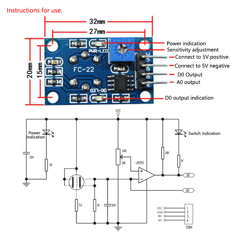 Quality MQ-3 MQ3 Alcohol Sensor Module Breath Gas Detector Ethanol Detection New