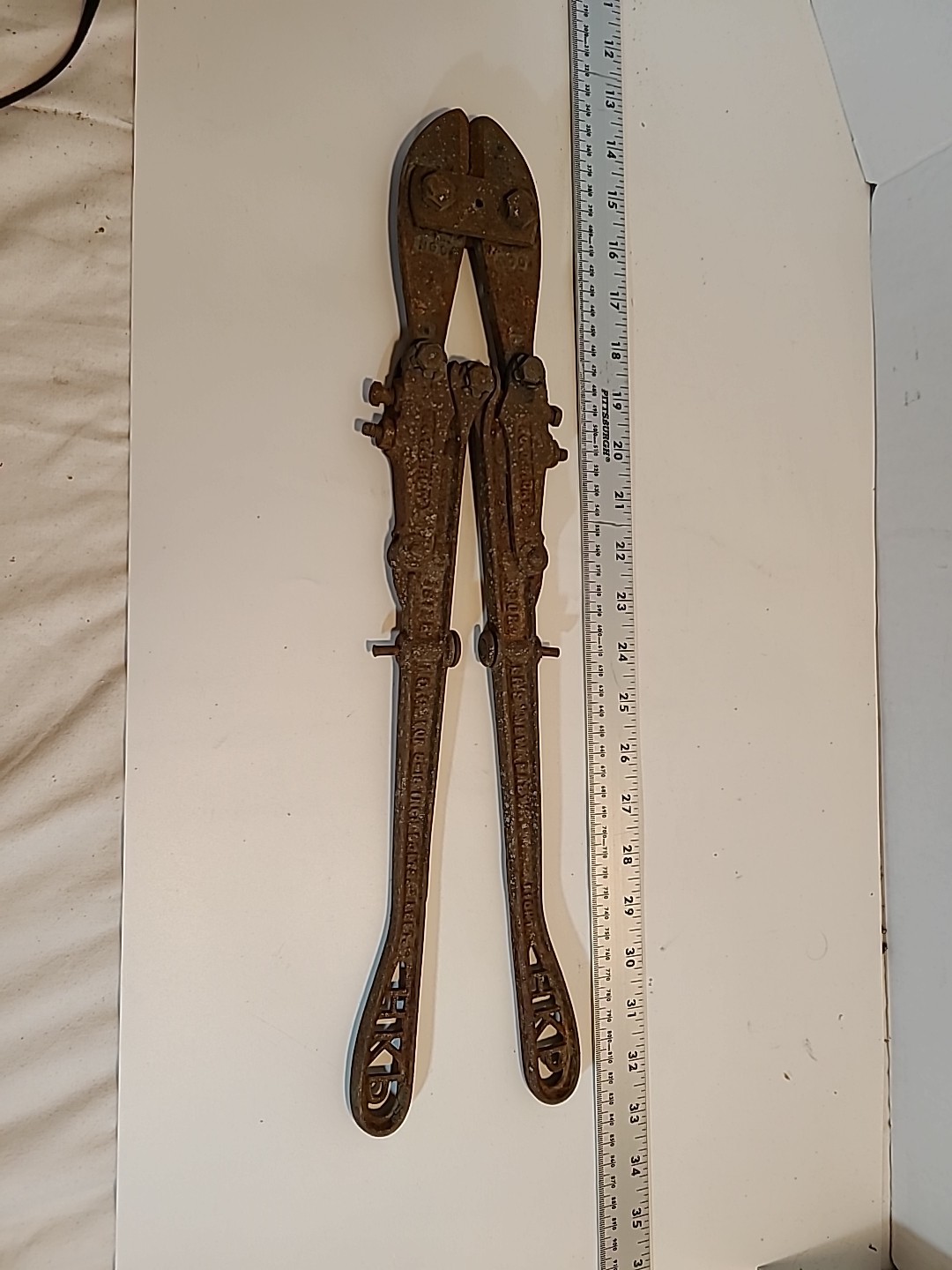 VINTAGE HK PORTER New Easy NO. 0 18" BOLT CUTTERS BOSTON MASS - MADE IN USA 1938