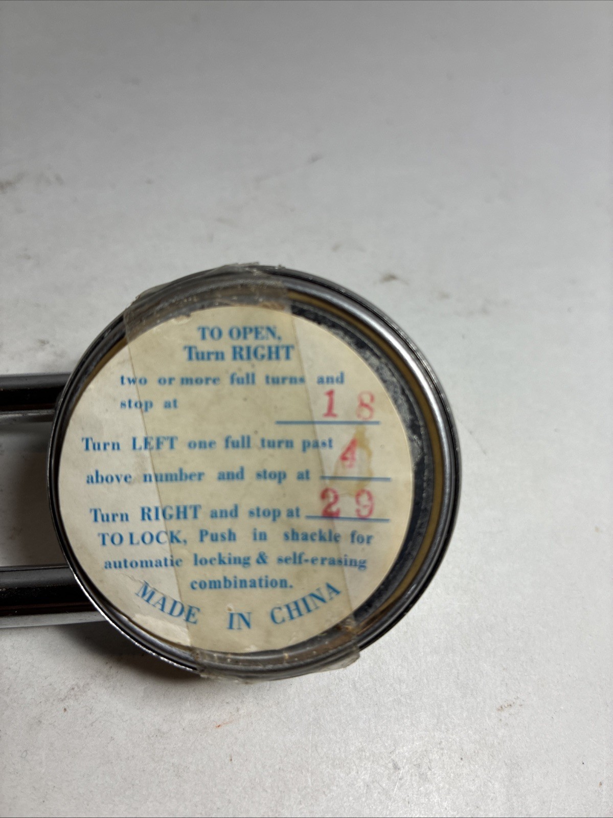 Task Force 1-7/8 in Wide Combination Padlock with Three Digit Combination