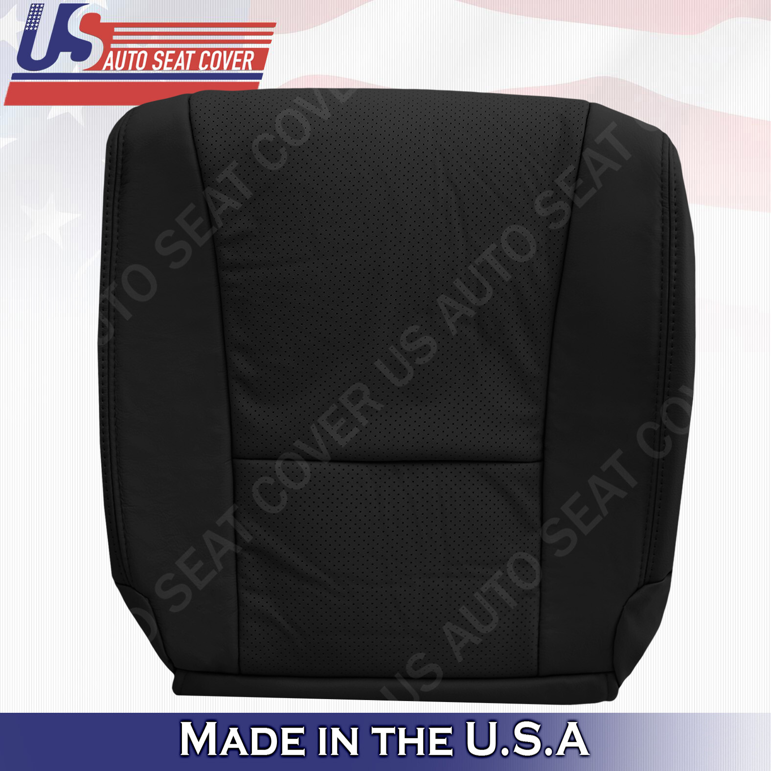 For 2007 2008 2009 Lexus LS460 Passenger Bottom Perforated Leather Cover Black