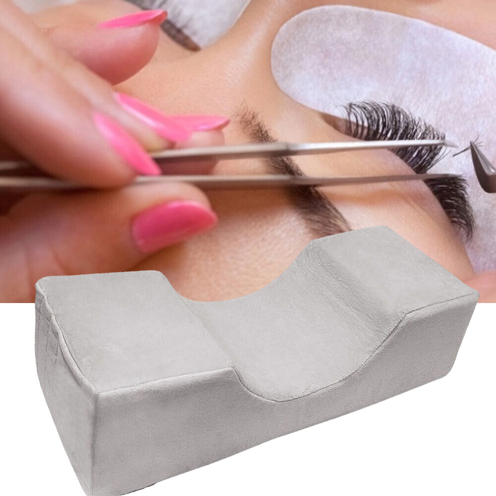 Eyelash Extension Pillow Soft Memory Foam Head Support With Lash Organizer Slots