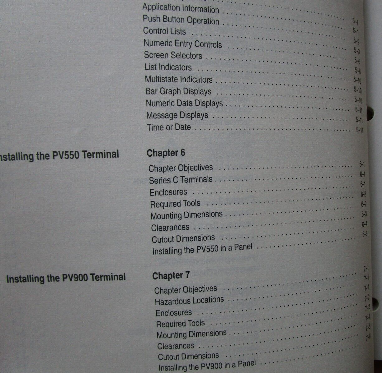 Allen Bradley PanelView 550/900 Operator Terminals User Manual 1996
