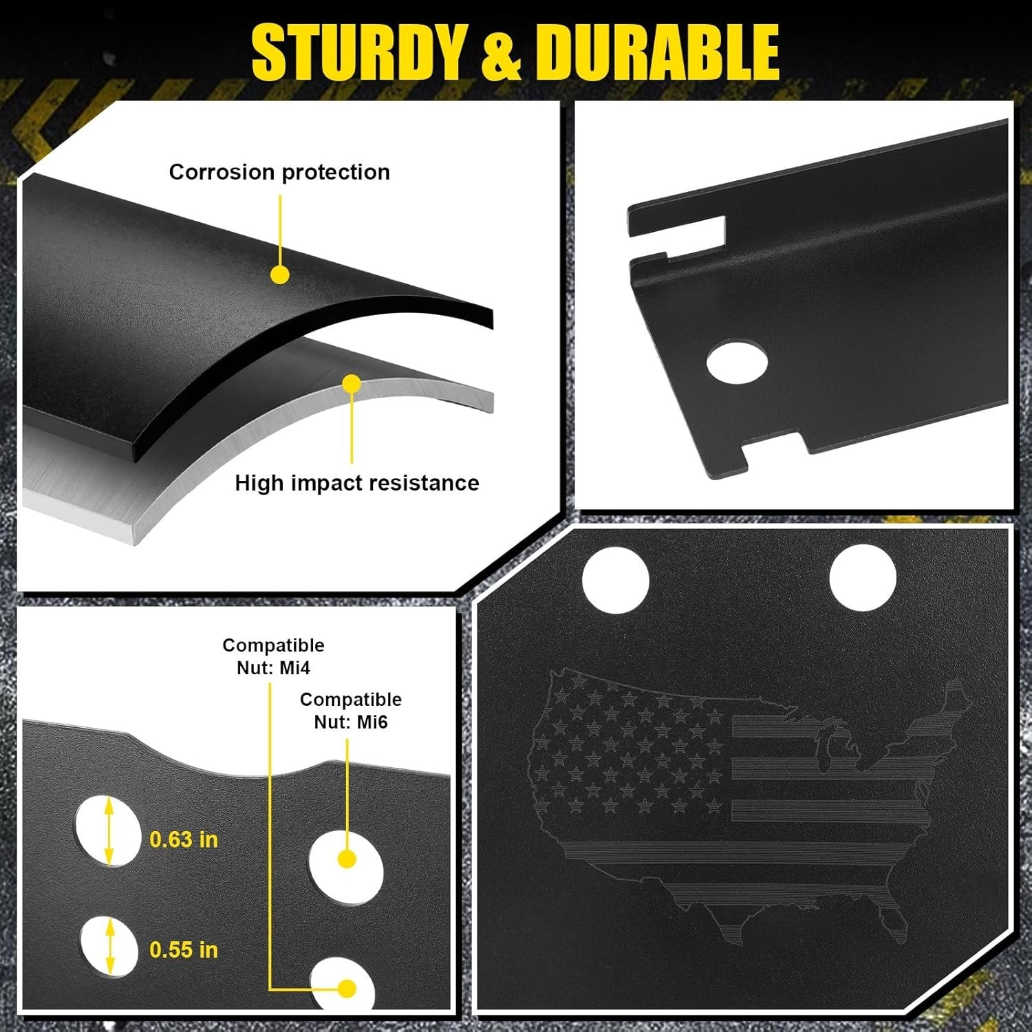Wheel Alignment Tool Kit, Heavy Duty Toe Alignment Plates, Steel