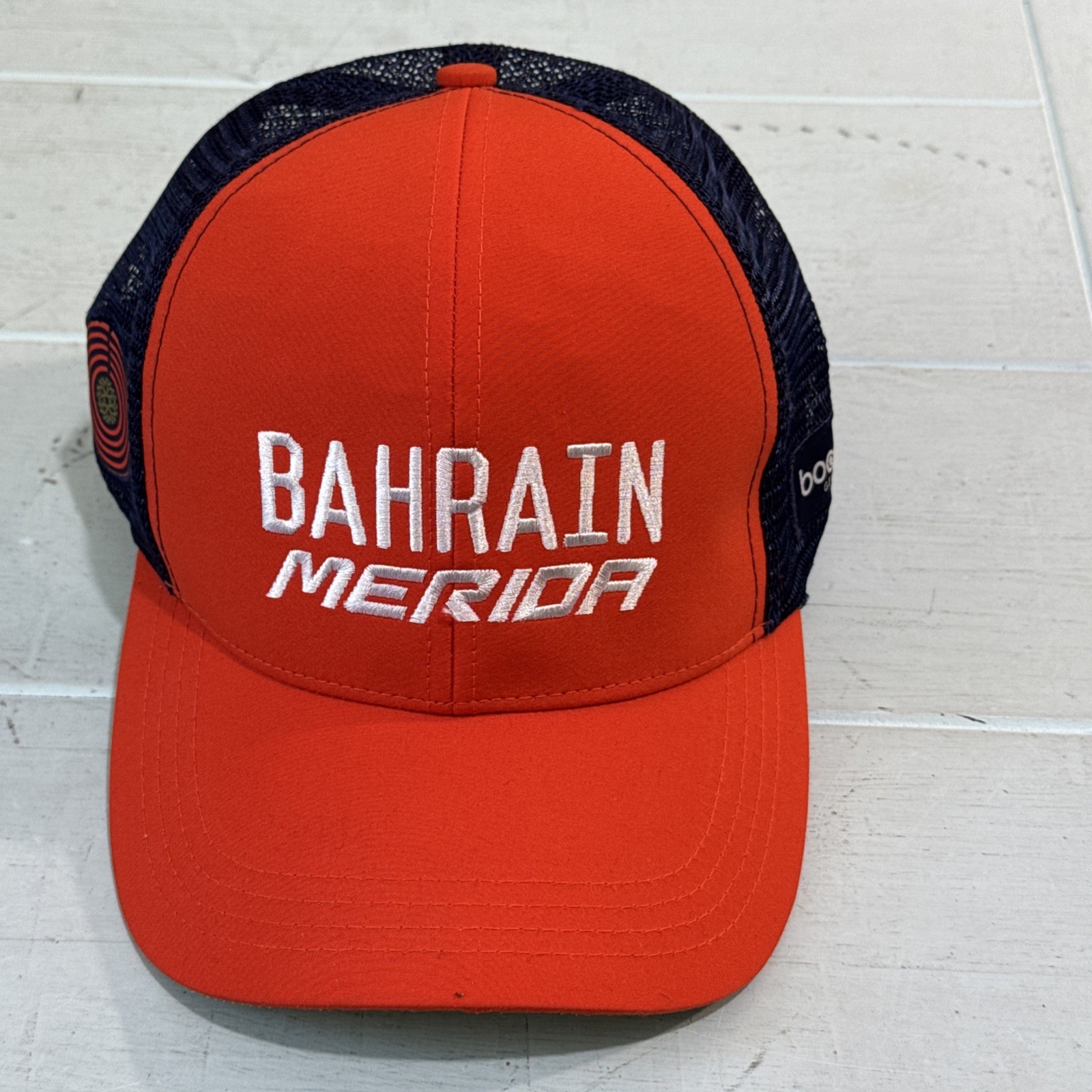 BAHRAIN MERIDA PRO CYCLING TEAM SUMMER Snap Back BIKE HAT CAP Mesh TDF