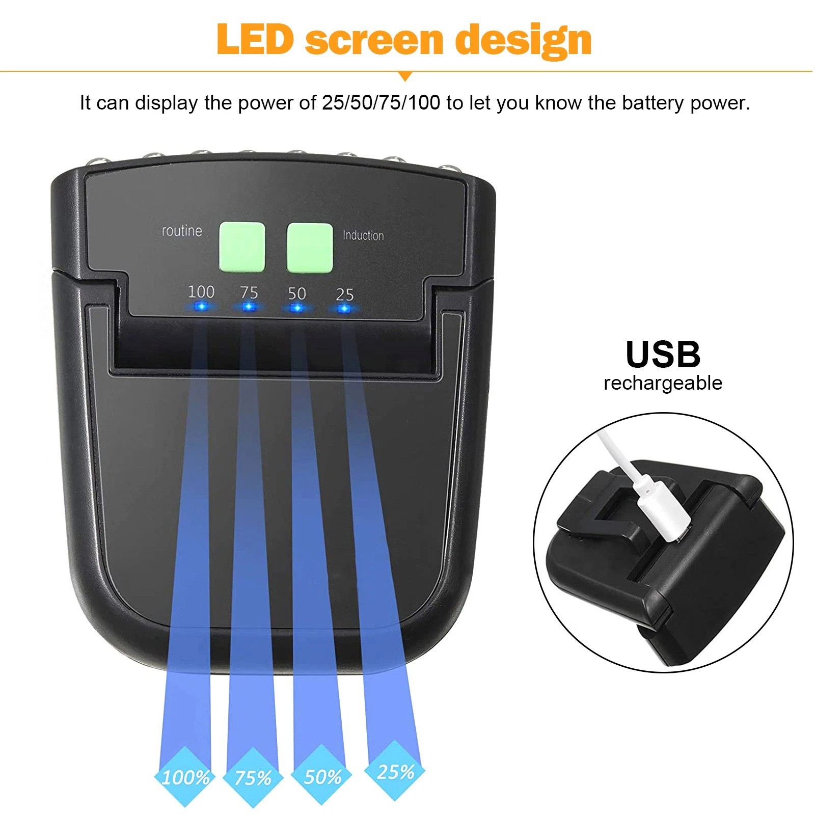 Rechargeable Hat Clip Light with Infrared Sensor Two Modes for Night Walking