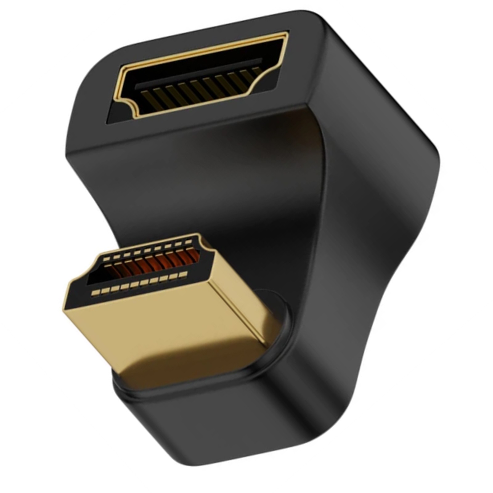U-Shape 8K HDMI to HDMI Adapter HDMI Male to 180 Degree HD 2.1 UHD 4K 8K@60Hz dd