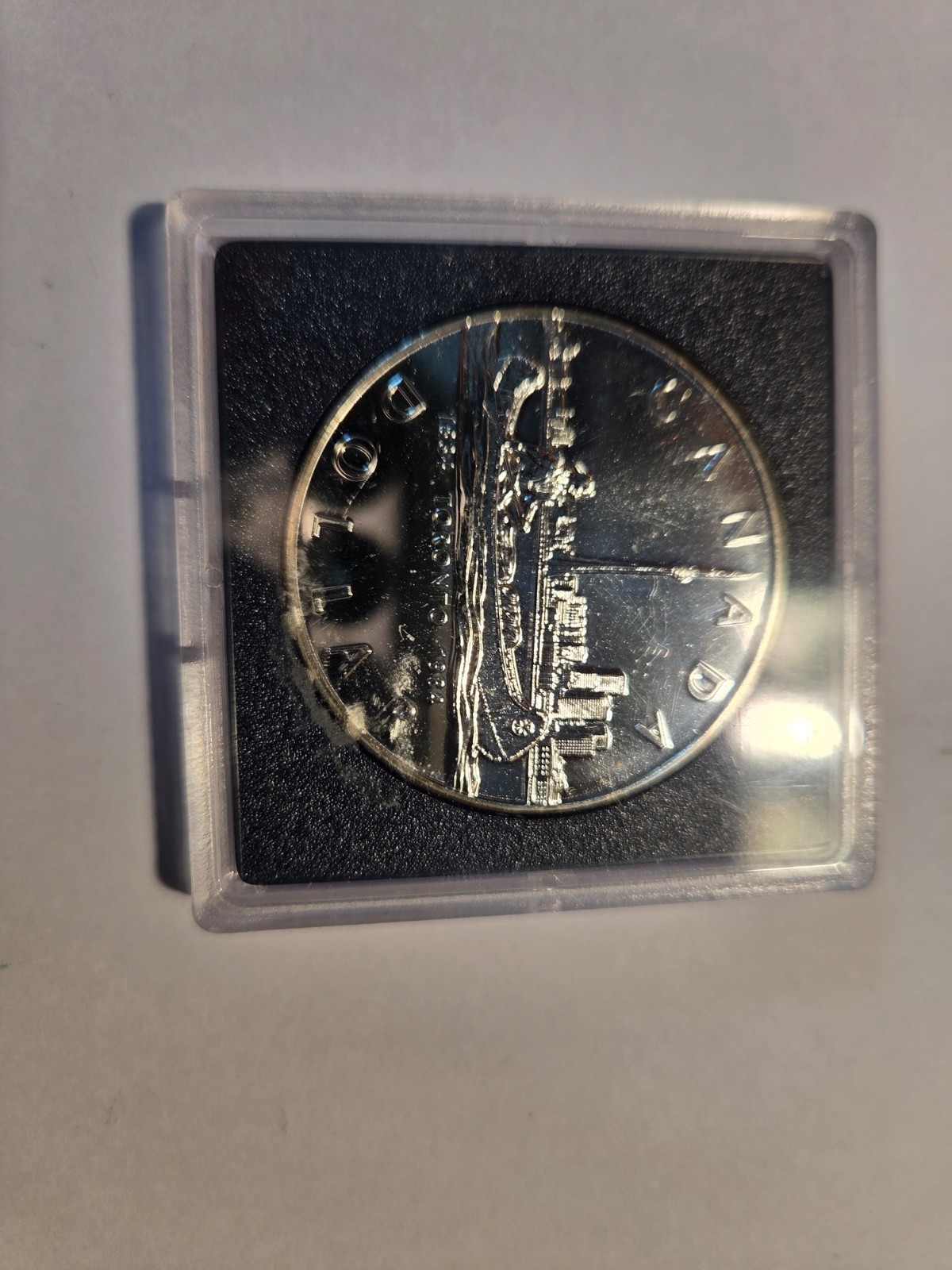 1984 Canada Toronto Silver Proof Dollar Coin, BU .500 Silver